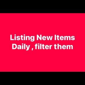 I list new item daily use the filter button